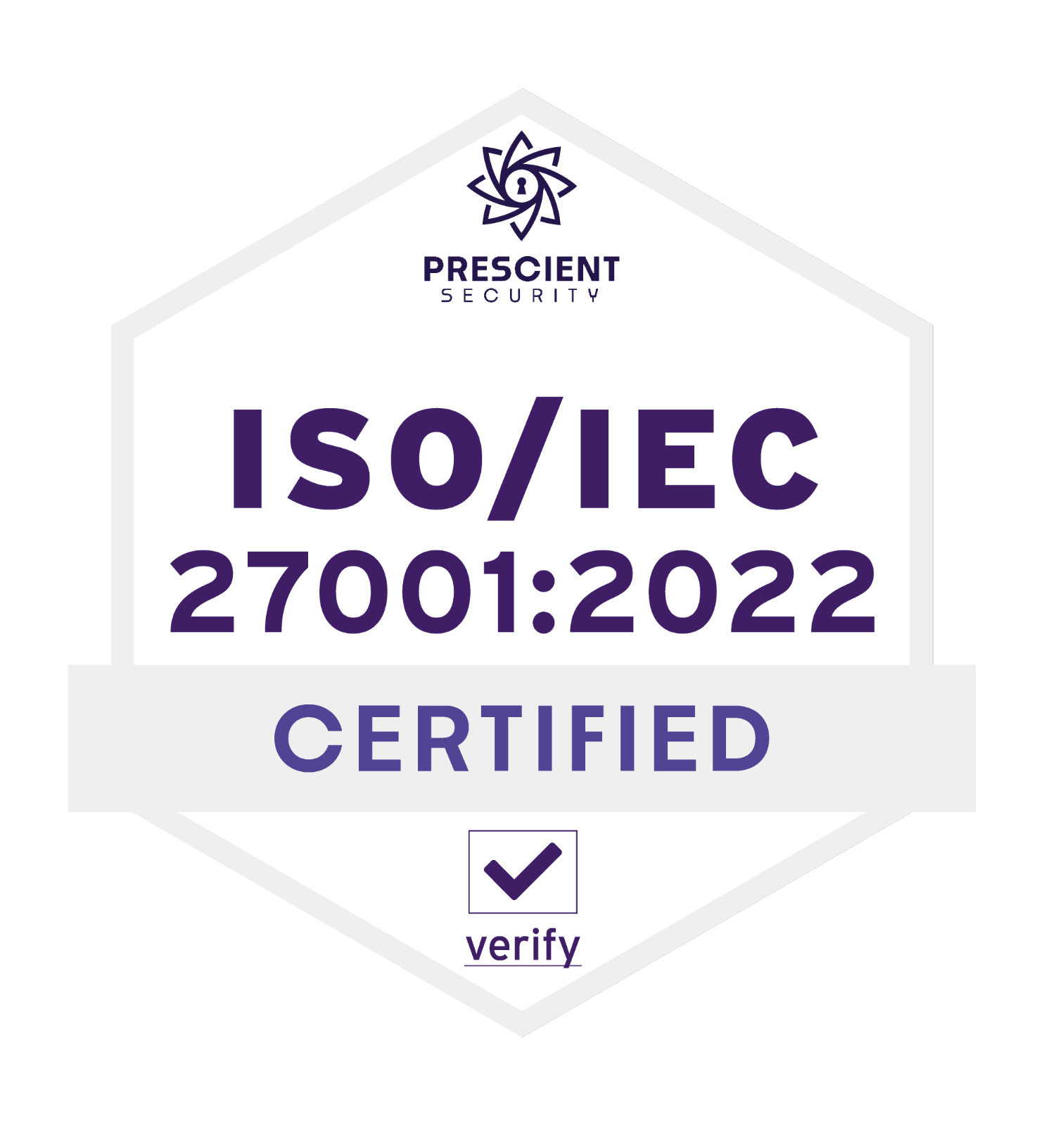 ISO/IEC 27001:2022 certified